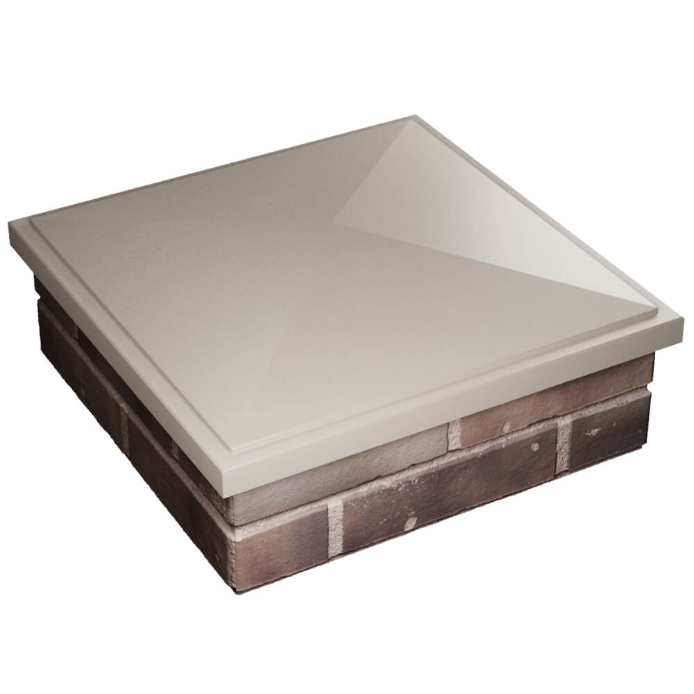 Колпак Zking БонаМоно Бежевый на столб 2х2 кирпича (515х515, 530х530мм) в Кропоткине фото