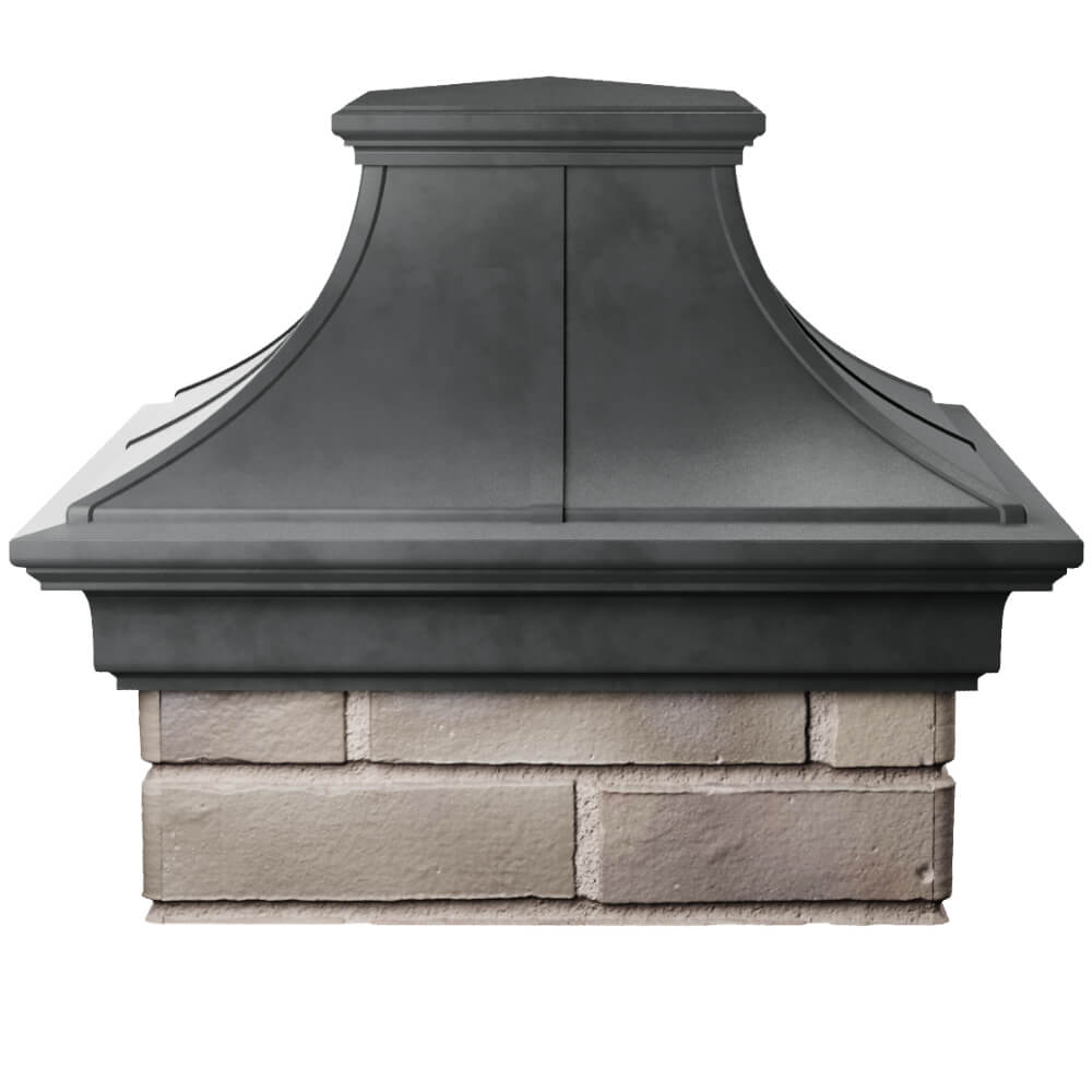 Колпак Zking Монблан Премиум Серый на столб 1.5х1.5 кирпича (385х385мм) Кропоткин фото