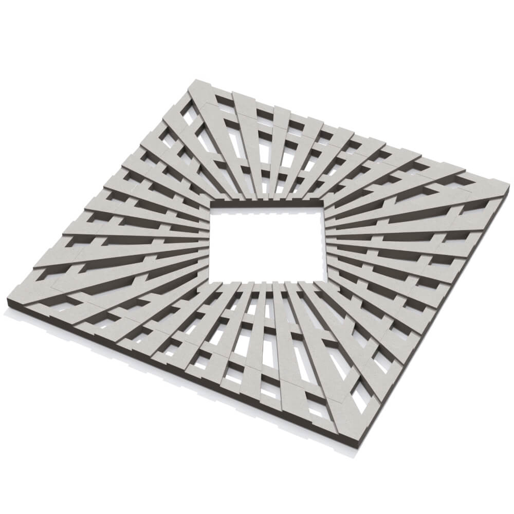 Приствольная решетка для дерева ZKING ATMOSPHERE 1.2х1.2м Бежевая в Кропоткине фото