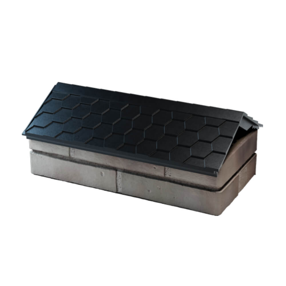 Парапет Zking Эверест Черный с посадкой на 1 кирпич (200/225/255мм) в Кропоткине фото