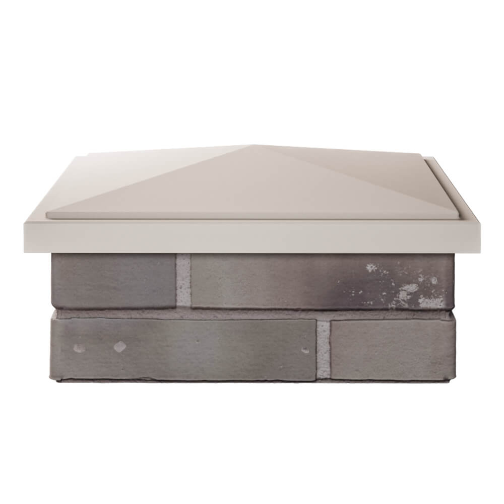 Колпак Zking БонаМоно Бежевый на столб 1.5х1.5 кирпича (385х385, 400х400мм) Кропоткин фото