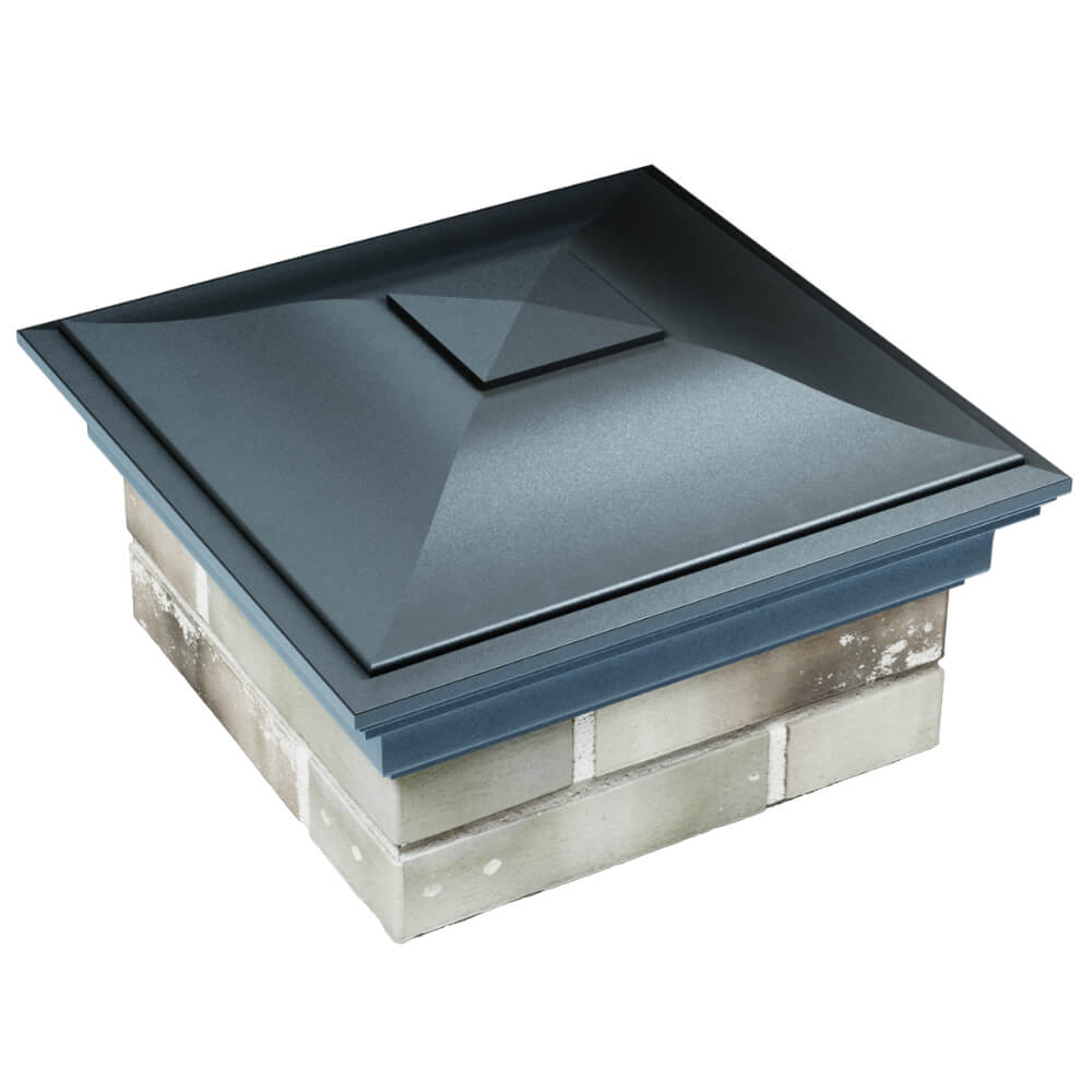 Колпак Zking Монблан Серый на столб 1.5х1.5 кирпича (385х385мм) в Кропоткине фото