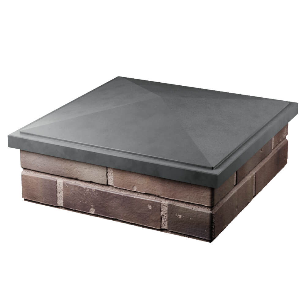 Колпак Zking БонаМоно Серый на столб 2х2 кирпича (515х515, 530х530мм) в Кропоткине фото