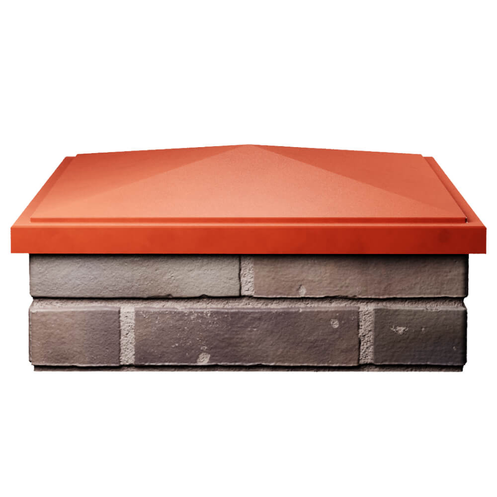 Колпак Zking БонаМоно Красный на столб 2х2 кирпича (515х515, 530х530мм) Кропоткин фото