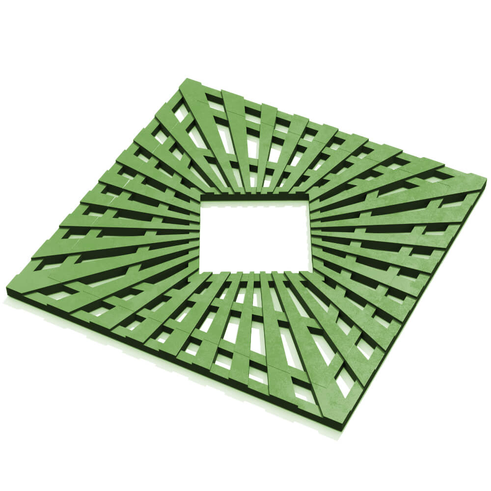 Приствольная решетка для дерева ZKING ATMOSPHERE 1.2х1.2м Зеленая в Кропоткине фото