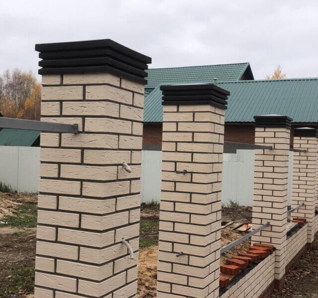 Колпак Zking Бона ХайТек Коричневый на столб 1.5х1.5 кирпича (385х385мм) в Кропоткине фото