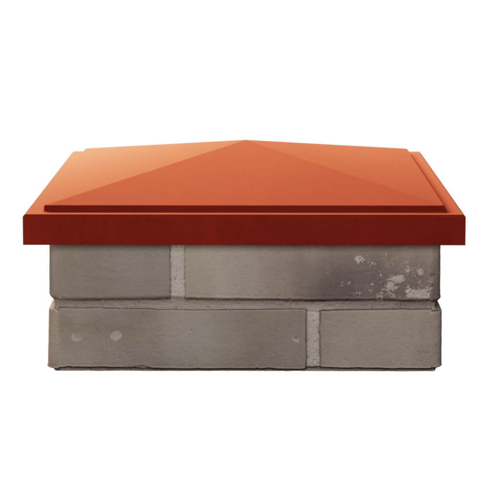 Колпак Zking БонаМоно Красный на столб 1.5х1.5 кирпича (385х385, 400х400мм) Кропоткин фото