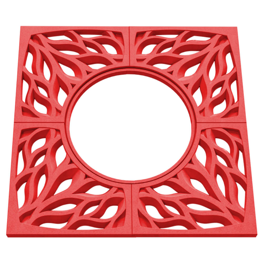 Приствольная решетка для дерева ZKING CRUST 1.2х1.2м Красная в Кропоткине фото