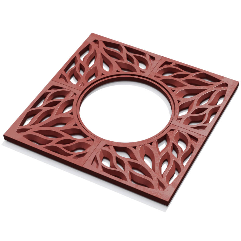 Приствольная решетка для дерева ZKING CRUST 1.2х1.2м Красная в Кропоткине фото