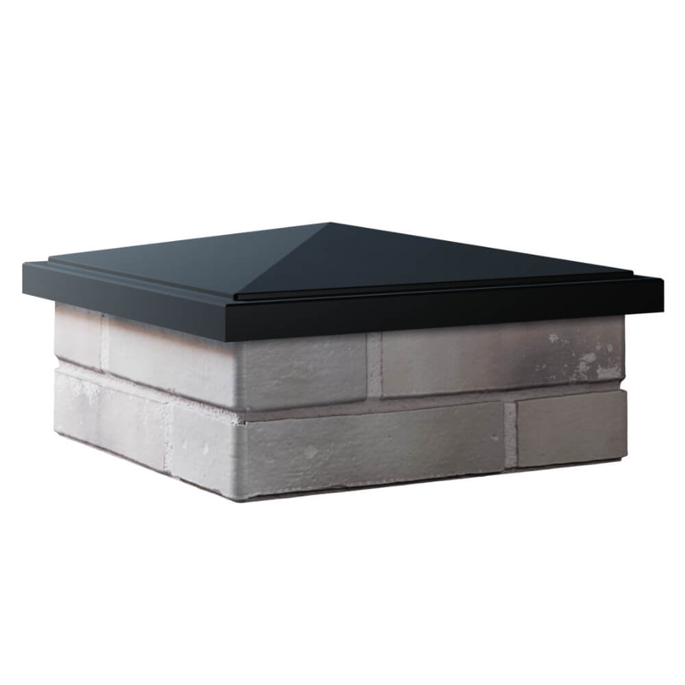 Колпак Zking БонаМоно Черный на столб 1.5х1.5 кирпича (385х385, 400х400мм) в Кропоткине фото