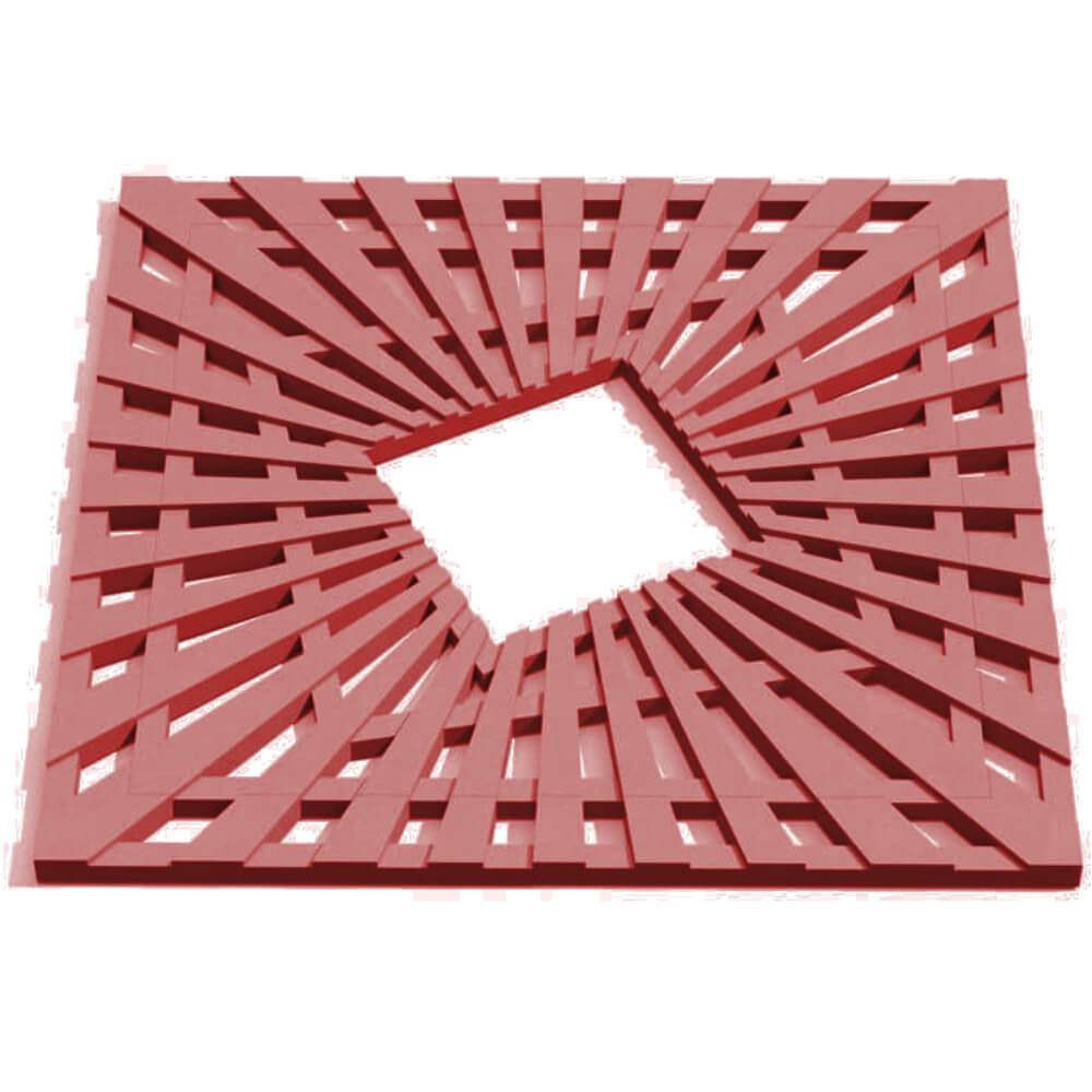 Приствольная решетка для дерева ZKING ATMOSPHERE 1.2х1.2м Красная Кропоткин фото