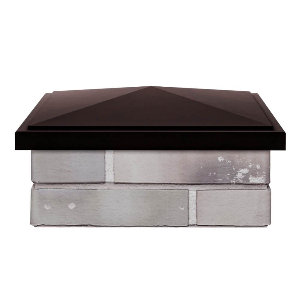 Колпак Zking БонаМоно Коричневый на столб 1.5х1.5 кирпича (385х385, 400х400мм) Кропоткин фото