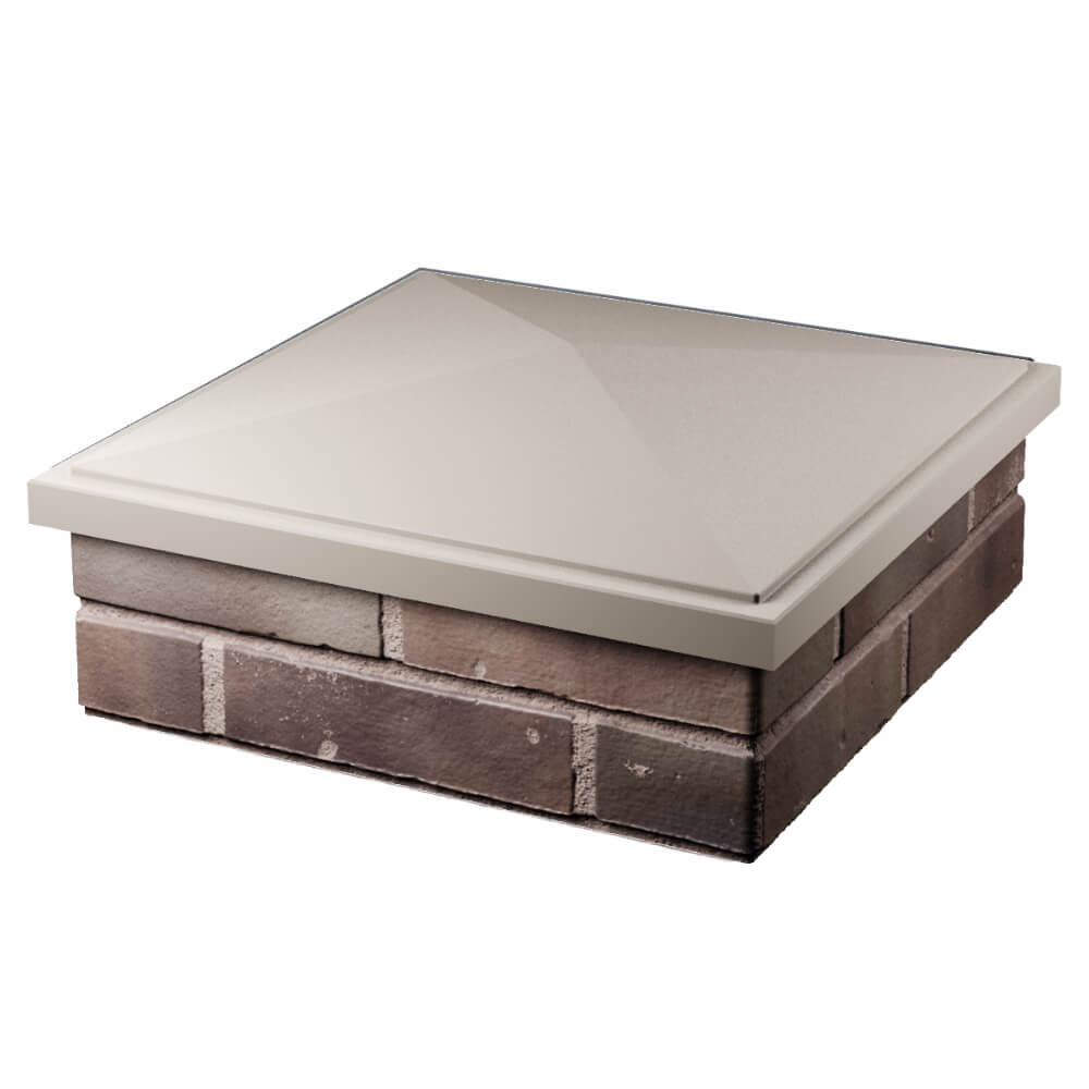 Колпак Zking БонаМоно Бежевый на столб 2х2 кирпича (515х515, 530х530мм) в Кропоткине фото