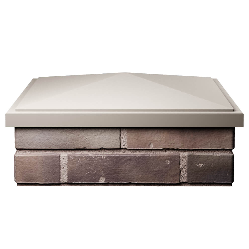 Колпак Zking БонаМоно Бежевый на столб 2х2 кирпича (515х515, 530х530мм) Кропоткин фото