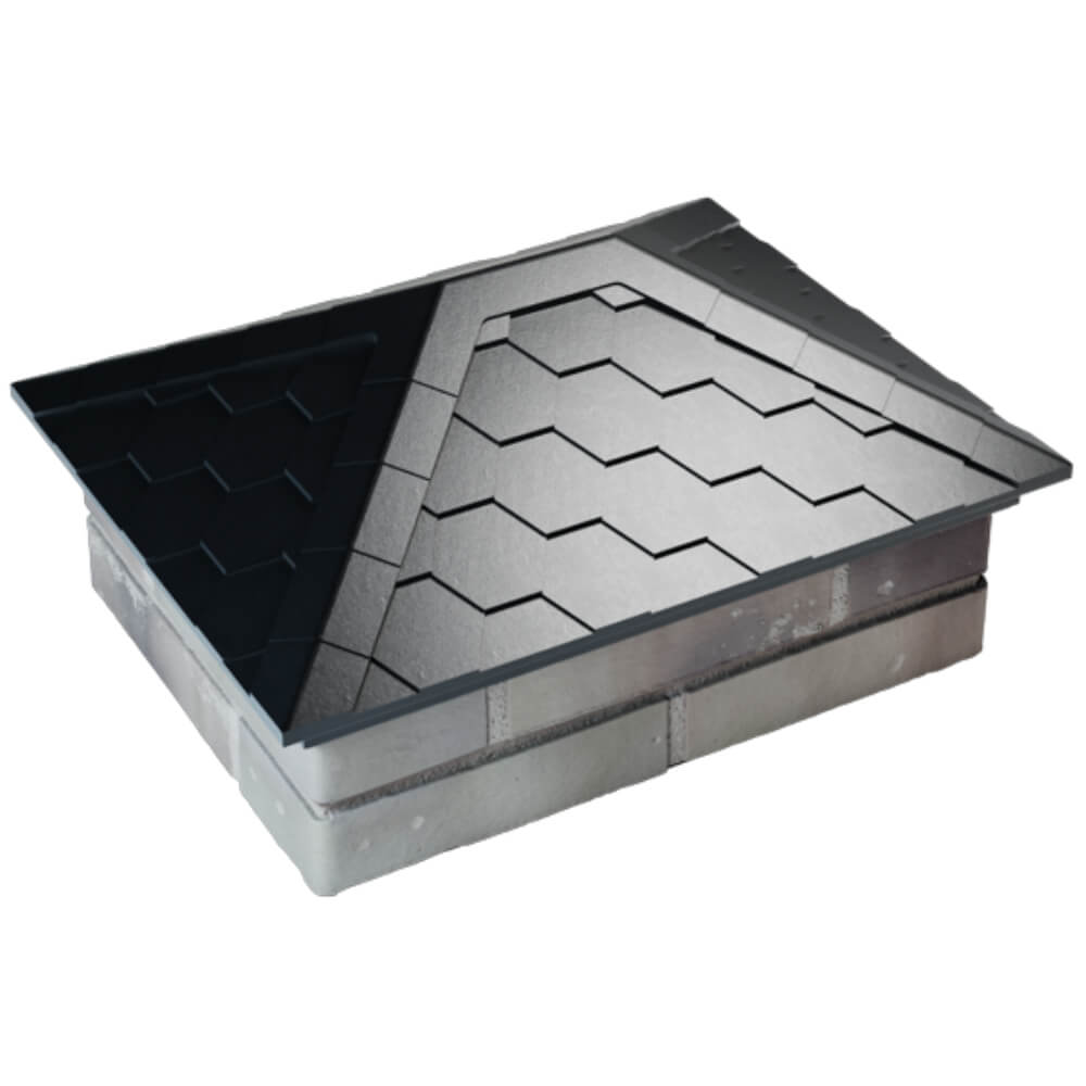 Колпак Zking Эверест Черный на столб 2х1.5 кирпича (520х390мм) Кропоткин фото