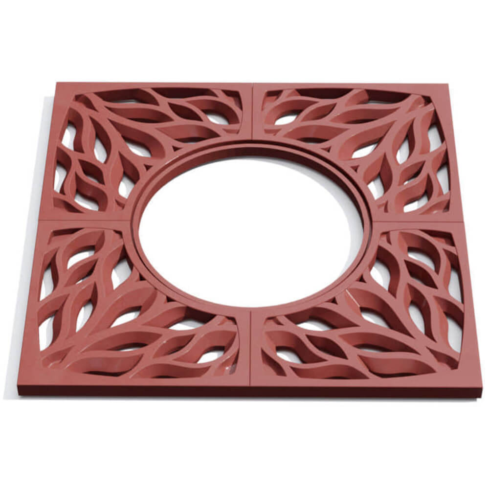 Приствольная решетка для дерева ZKING CRUST 1.2х1.2м Красная Кропоткин фото