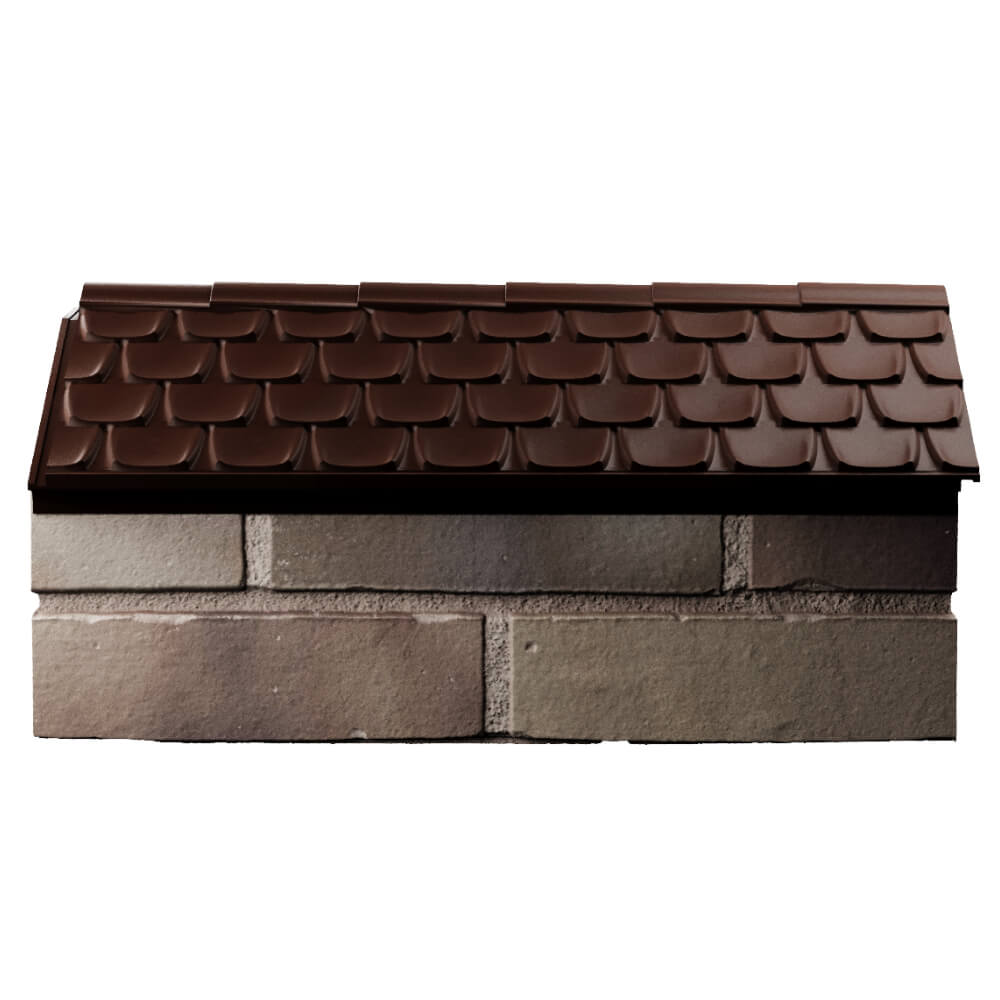 Парапет Zking Эльбрус Коричневый с посадкой на 1 кирпич (255мм) в Кропоткине фото