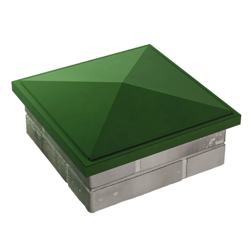 Колпак Zking БонаМоно Зеленый на столб 1.5х1.5 кирпича (385х385, 400х400мм) в Кропоткине фото