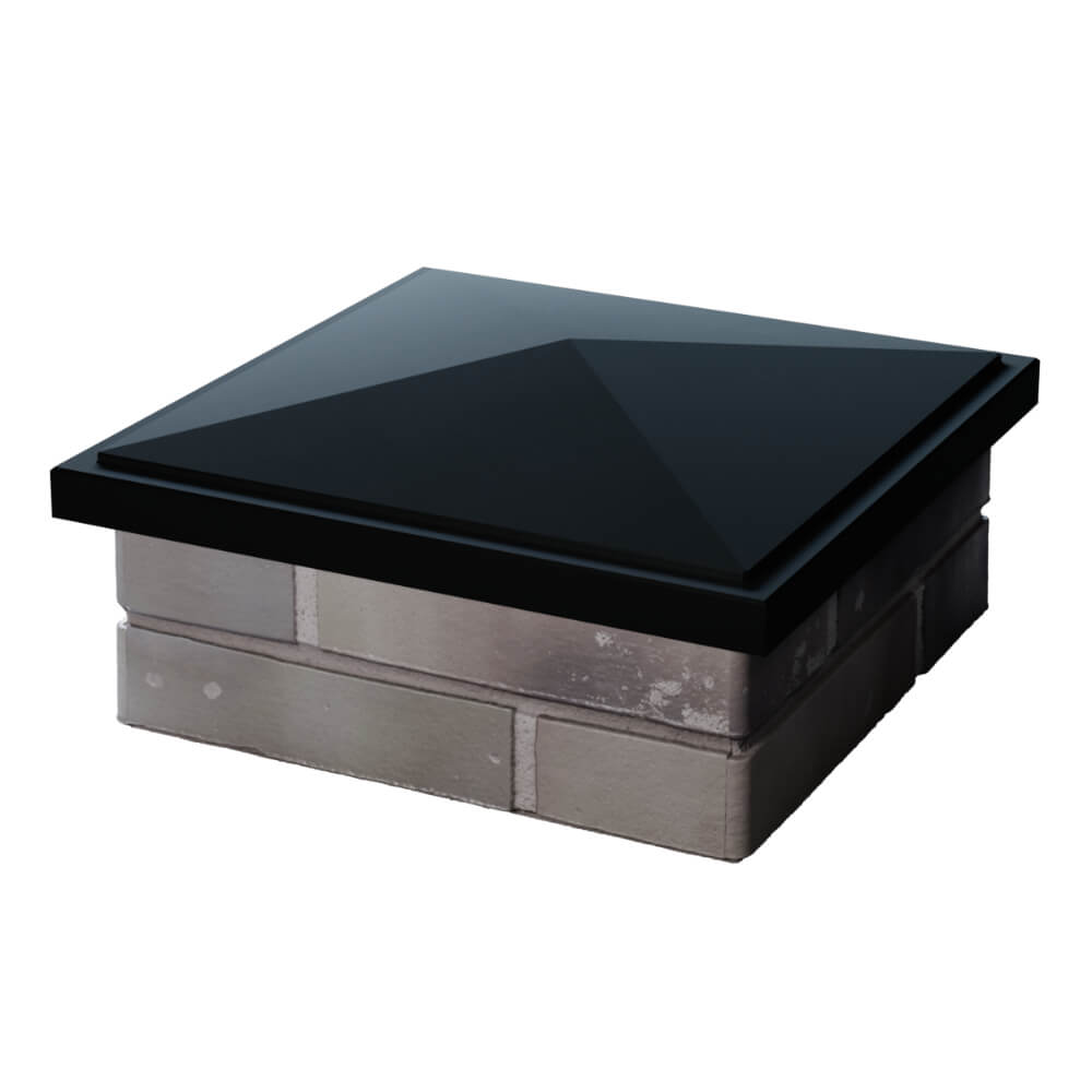 Колпак Zking БонаМоно Черный на столб 1.5х1.5 кирпича (385х385, 400х400мм) в Кропоткине фото