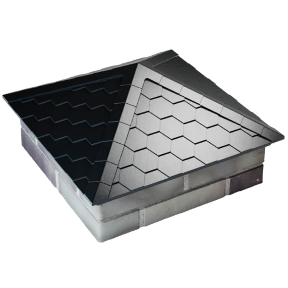 Колпак Zking Эверест Черный на столб 2х2 кирпича (535х535мм) Кропоткин фото