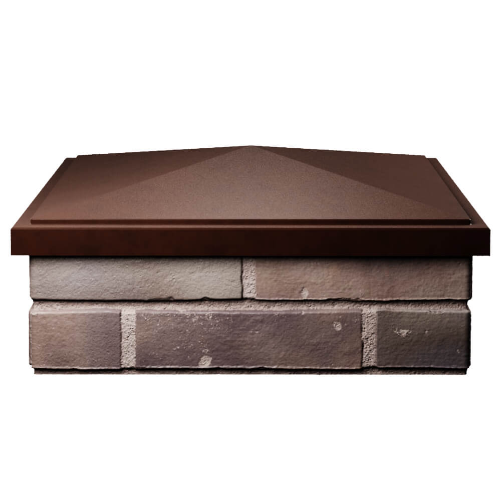 Колпак Zking БонаМоно Коричневый на столб 2х2 кирпича (515х515, 530х530мм) Кропоткин фото