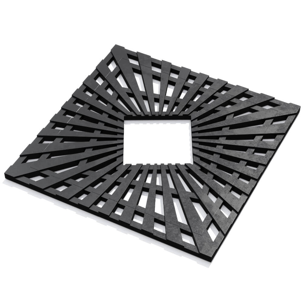 Приствольная решетка для дерева ZKING ATMOSPHERE 1.2х1.2м Черная в Кропоткине фото