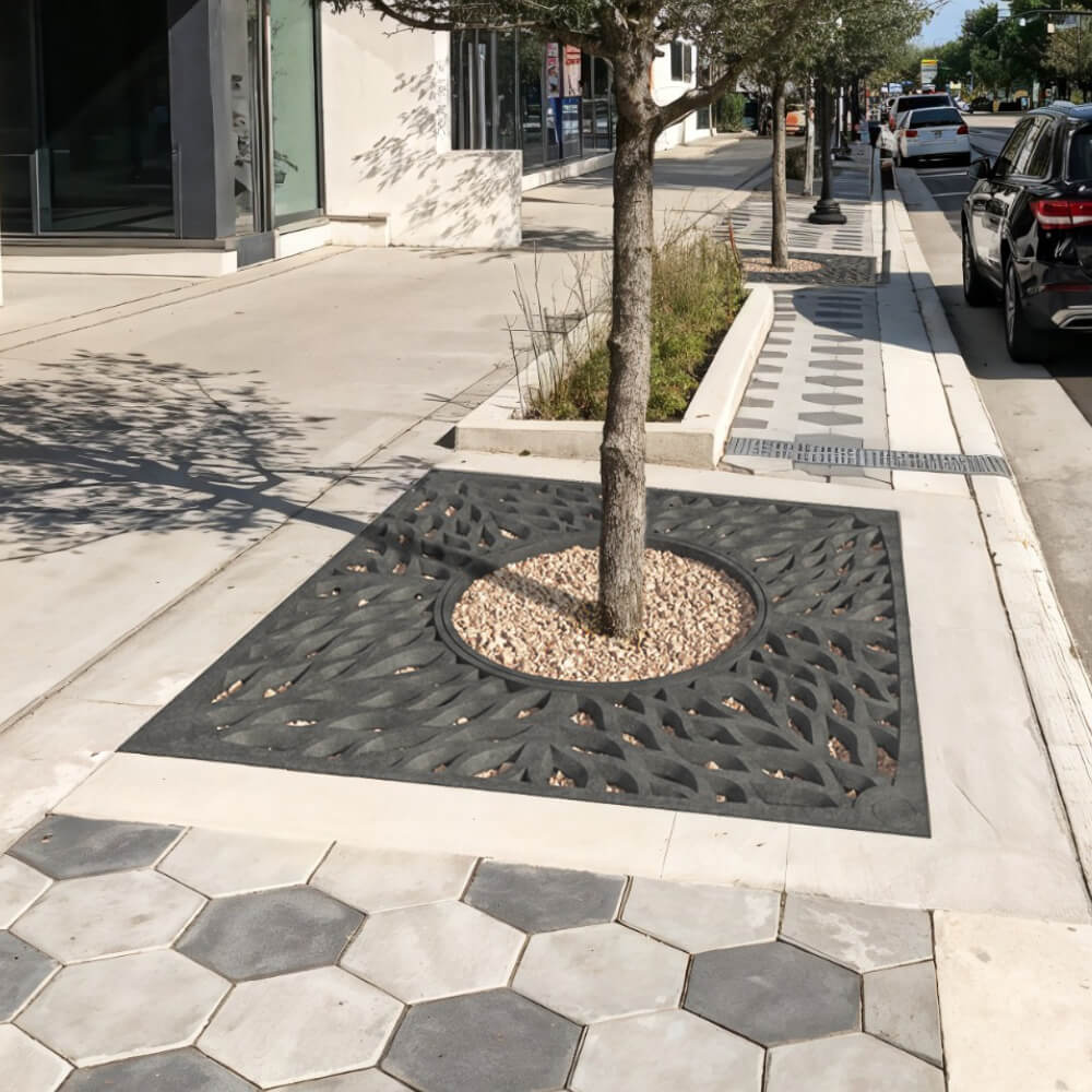 Приствольная решетка для дерева ZKING CRUST 2х2м Черная в Кропоткине фото