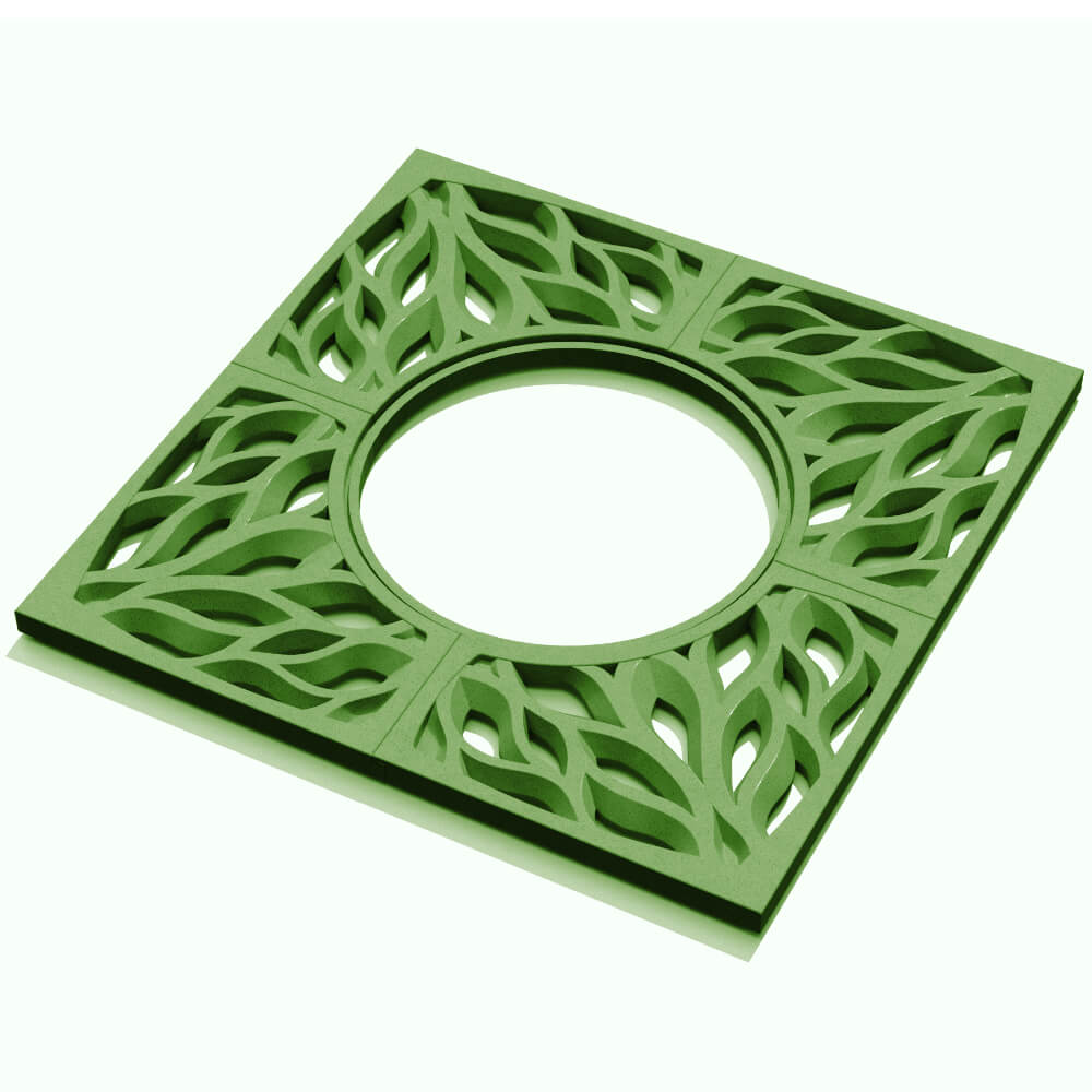 Приствольная решетка для дерева ZKING CRUST 1.2х1.2м Зеленая в Кропоткине фото