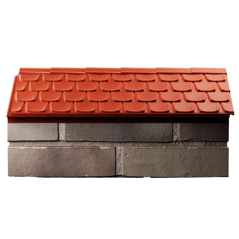 Парапет Zking Эльбрус Красный с посадкой на 1 кирпич (255мм) в Кропоткине фото