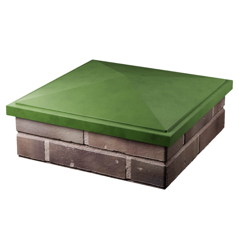 Колпак Zking БонаМоно Зеленый на столб 2х2 кирпича (515х515, 530х530мм) в Кропоткине фото